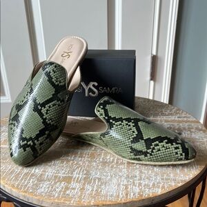 Green Snake Mules by Yosi Samra
